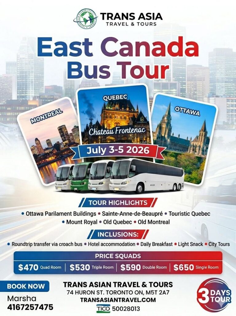 Quebec, Montreal and Ottawa